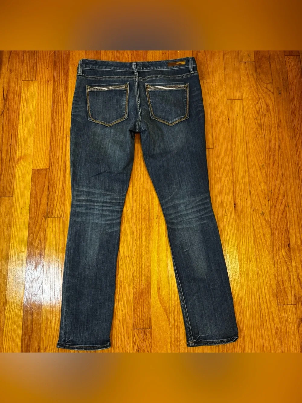 Express skinnyrise dark or